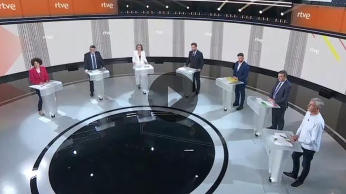 En directo: Debate electoral a siete en RTVE con los portavoces parlamentarios