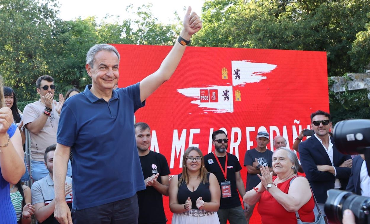 Zapatero en un acto en Valladolid. PSOECYL