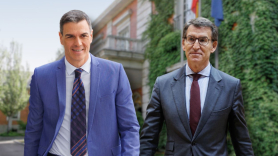 Pedro Sánchez y Alberto Núñez Feijóo. Elaboración propia