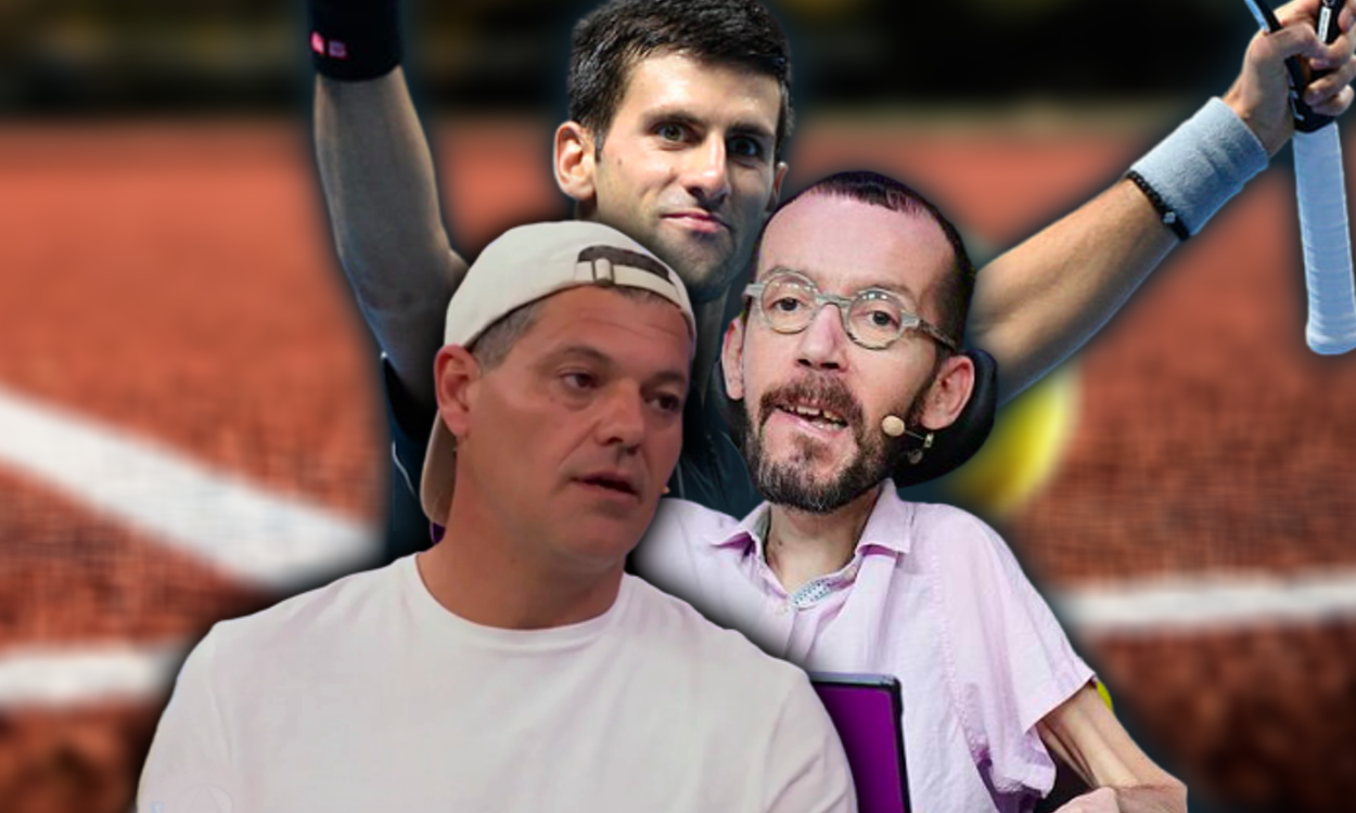 Brutales palabras de Frank Cuesta contra Pablo Echenique tras sus ataques sin precedente a Novak Djokovic. Elaboración propia