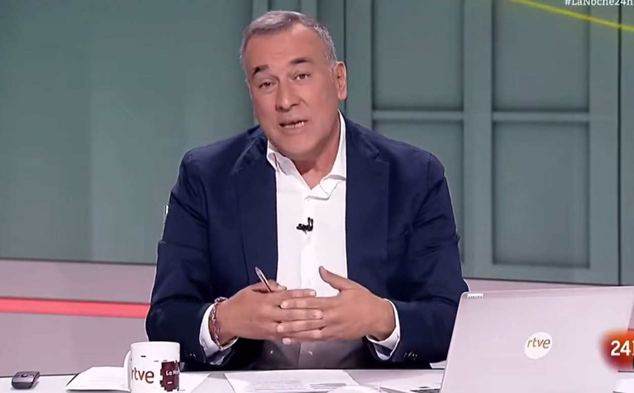 Xabier Fortes, en 'La noche 24h'. RTVE