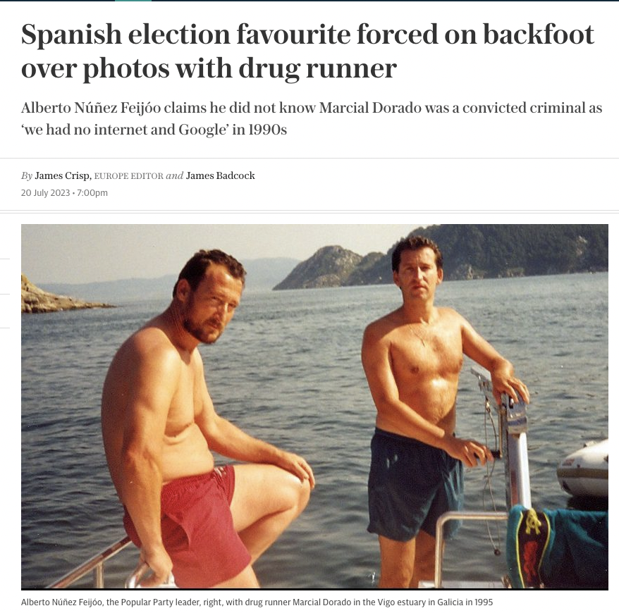 Feijoo y Marcial Dorado en The Telegraph