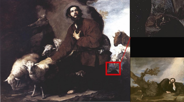 Jacob y el rebaño de Labán es un cuadro lleno de detalles en los que la mirada tiene una importancia capital Jacob y el rebaño de Labán es un cuadro lleno de detalles en los que la mirada tiene una importancia capital