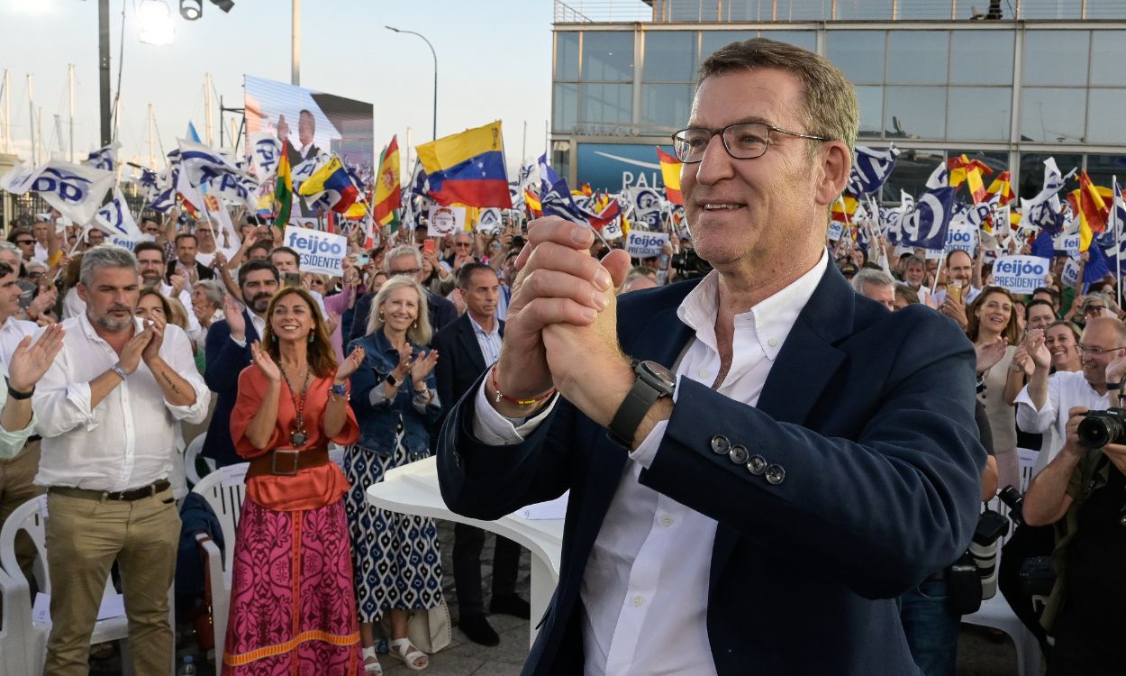 El líder del Partido Popular y candidato a la Presidencia del Gobierno, Alberto Núñez Feijóo.