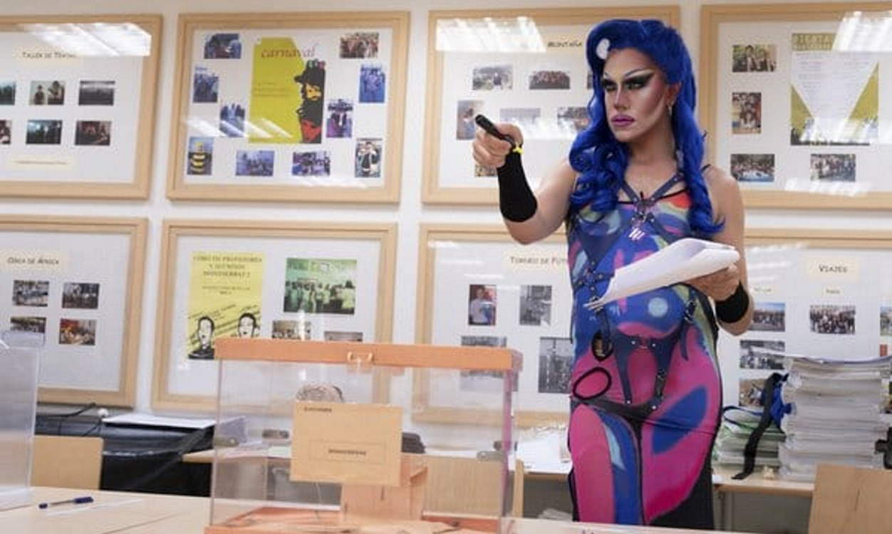 Onyx, la drag queen de la jornada electoral