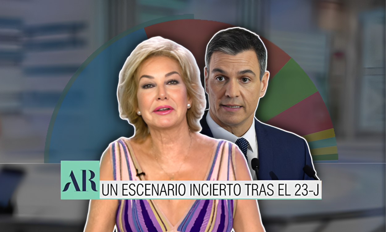 Ana Rosa Quintana protagoniza en Telecinco uno de sus editoriales más agrios contra Pedro Sánchez tras las elecciones. Elaboración propia
