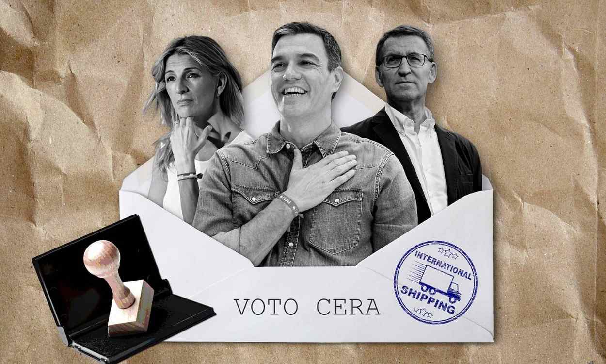 PP, PSOE y Sumar se disputan el voto CERA. Elaboración propia