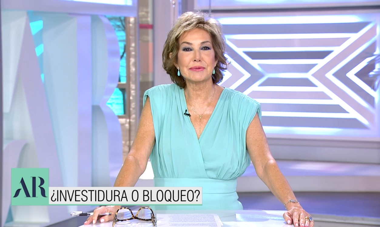 Ana Rosa Quintana, en su último día como presentadora de 'El programa de AR'. Telecinco