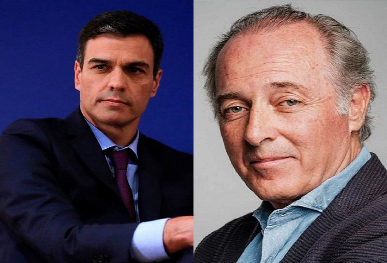 Pedro Sánchez y José Manuel Soto. Montaje realizado con Canva