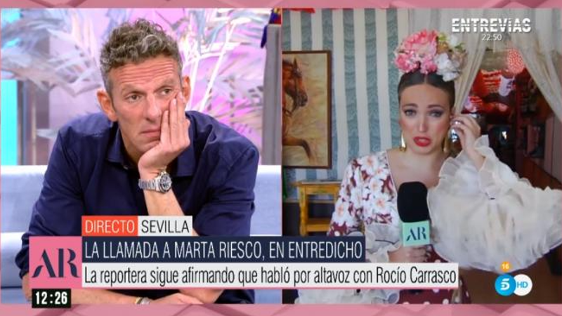 Marta Riesco y la inexistente llamada de Rocío Carrasco. Mediaset España