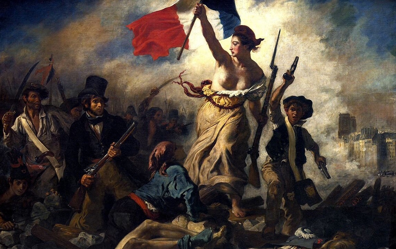 'La libertad guiando al pueblo', pintada por Delacroix. 