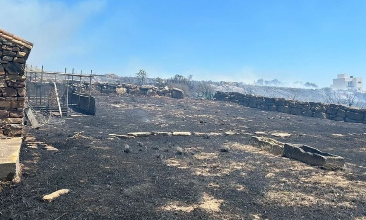 Incendio de La Línea de la Concepción (Cádiz). Bomberos de Cádiz / EP.