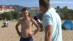 Un bañista madrileño queda en evidencia por su apreciación sobre la playa tras la réplica del reportero de À Punt David Torres