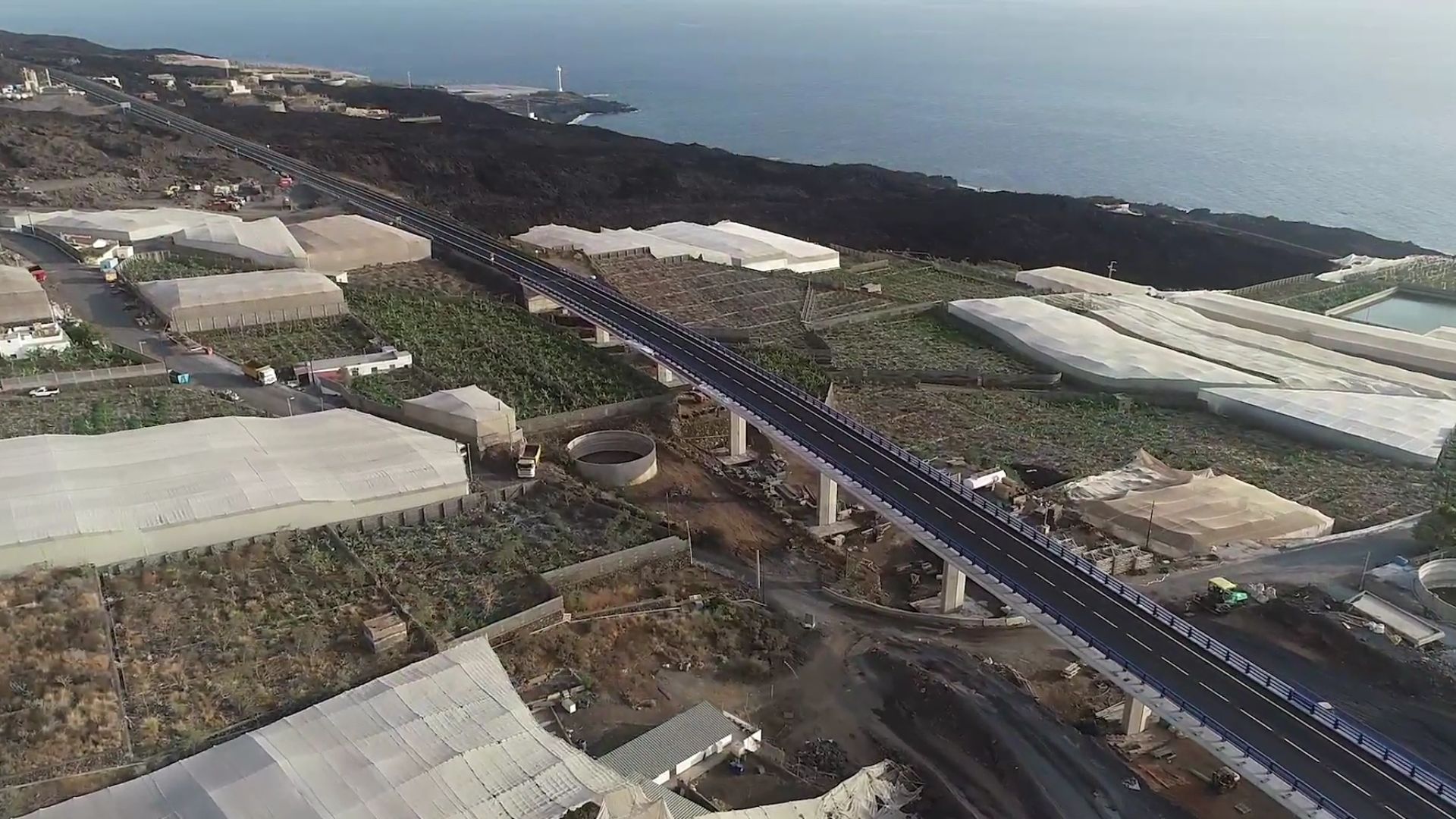 Así es el viaducto de la nueva carretera de La Palma