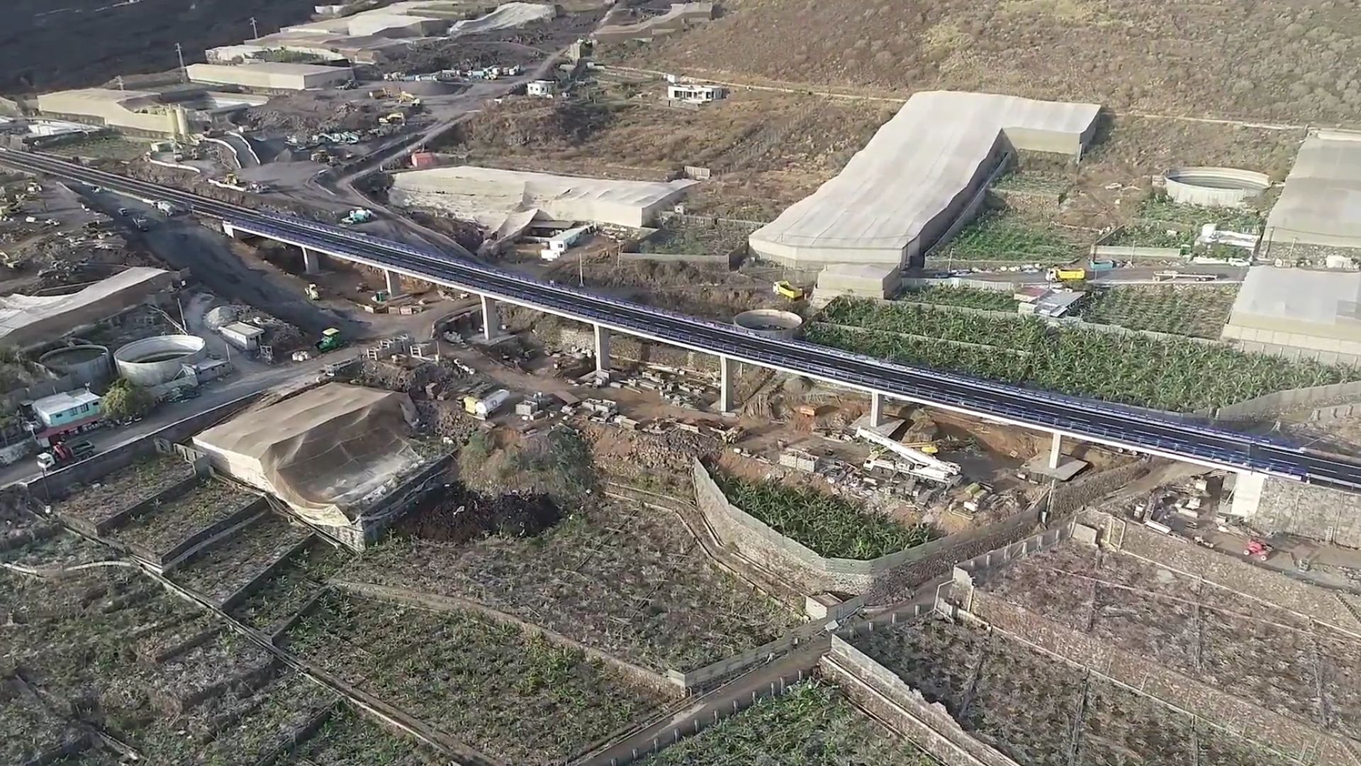 Así es el viaducto de la nueva carretera de La Palma