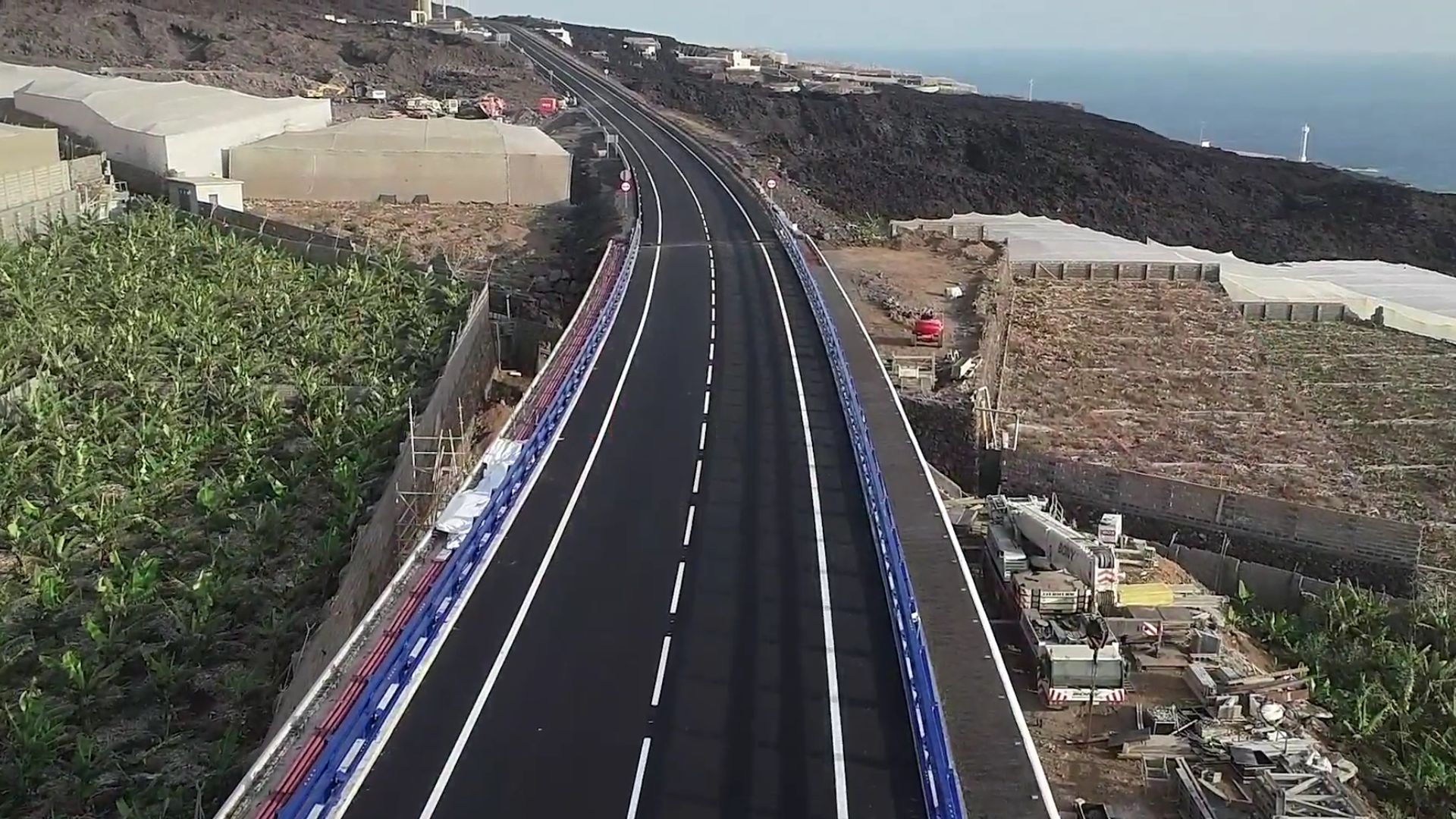 Así es el viaducto de la nueva carretera de La Palma