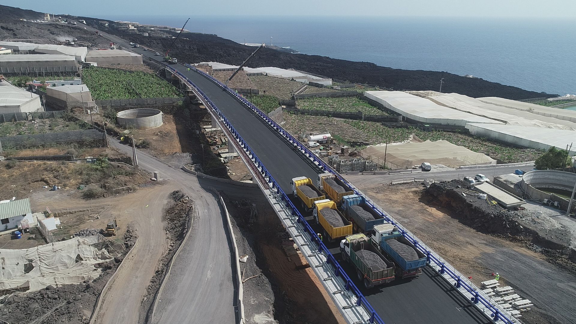 Así es el viaducto de la nueva carretera de La Palma