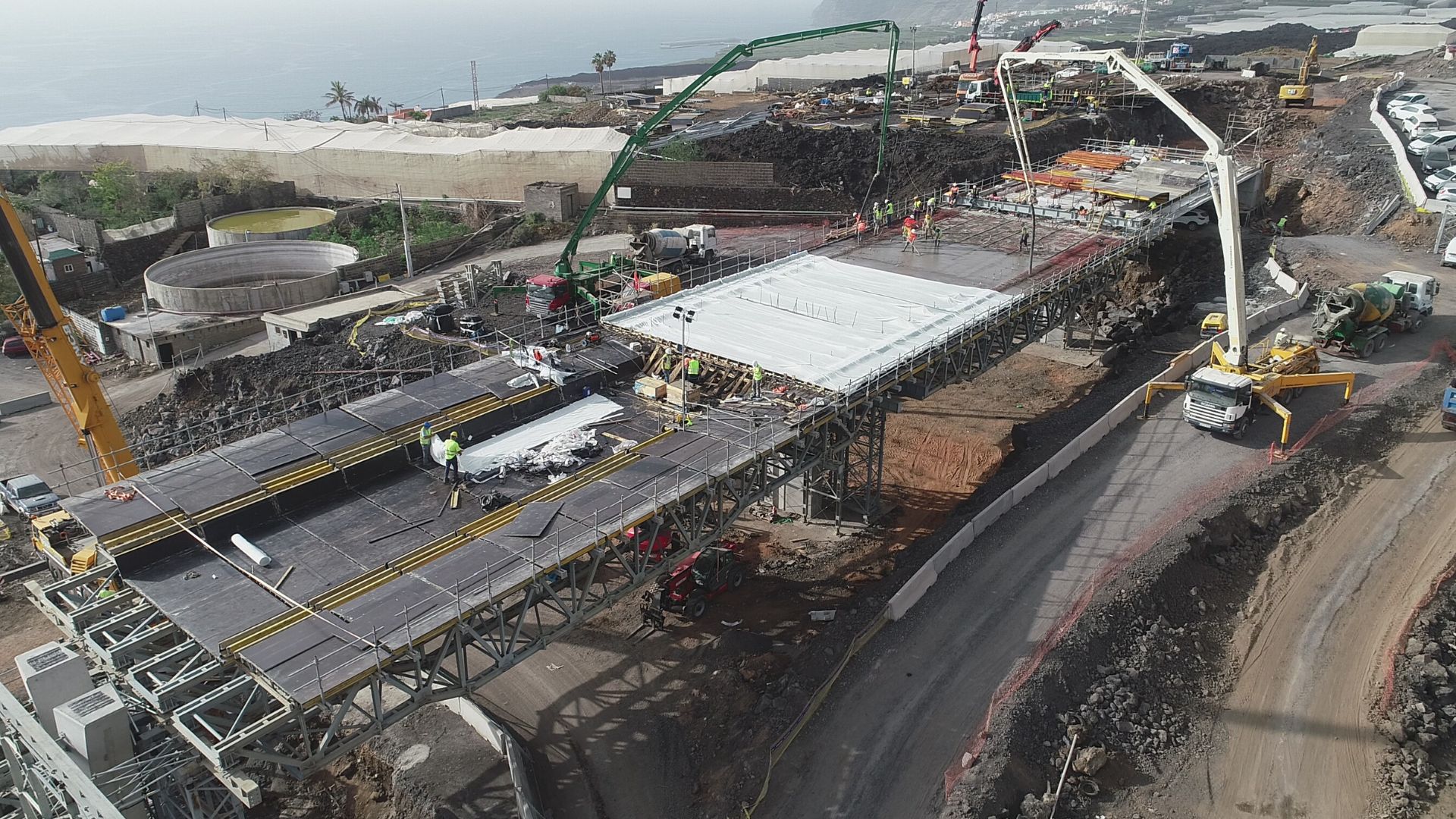 Así es el viaducto de la nueva carretera de La Palma