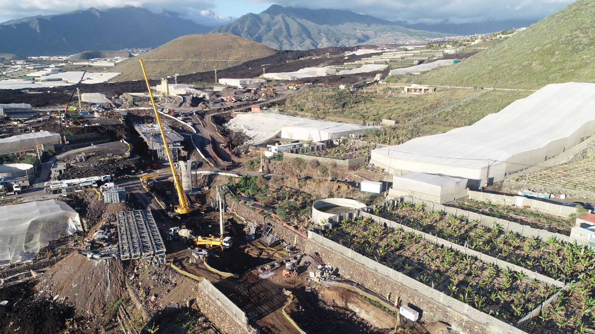 Así es el viaducto de la nueva carretera de La Palma