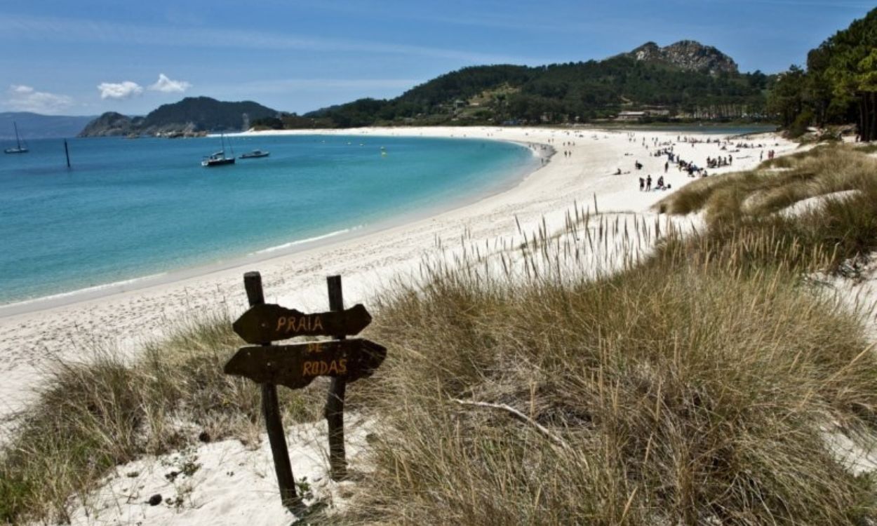 Playa de Rodas, en las Illas Cíes (Vigo, Pontevedra).