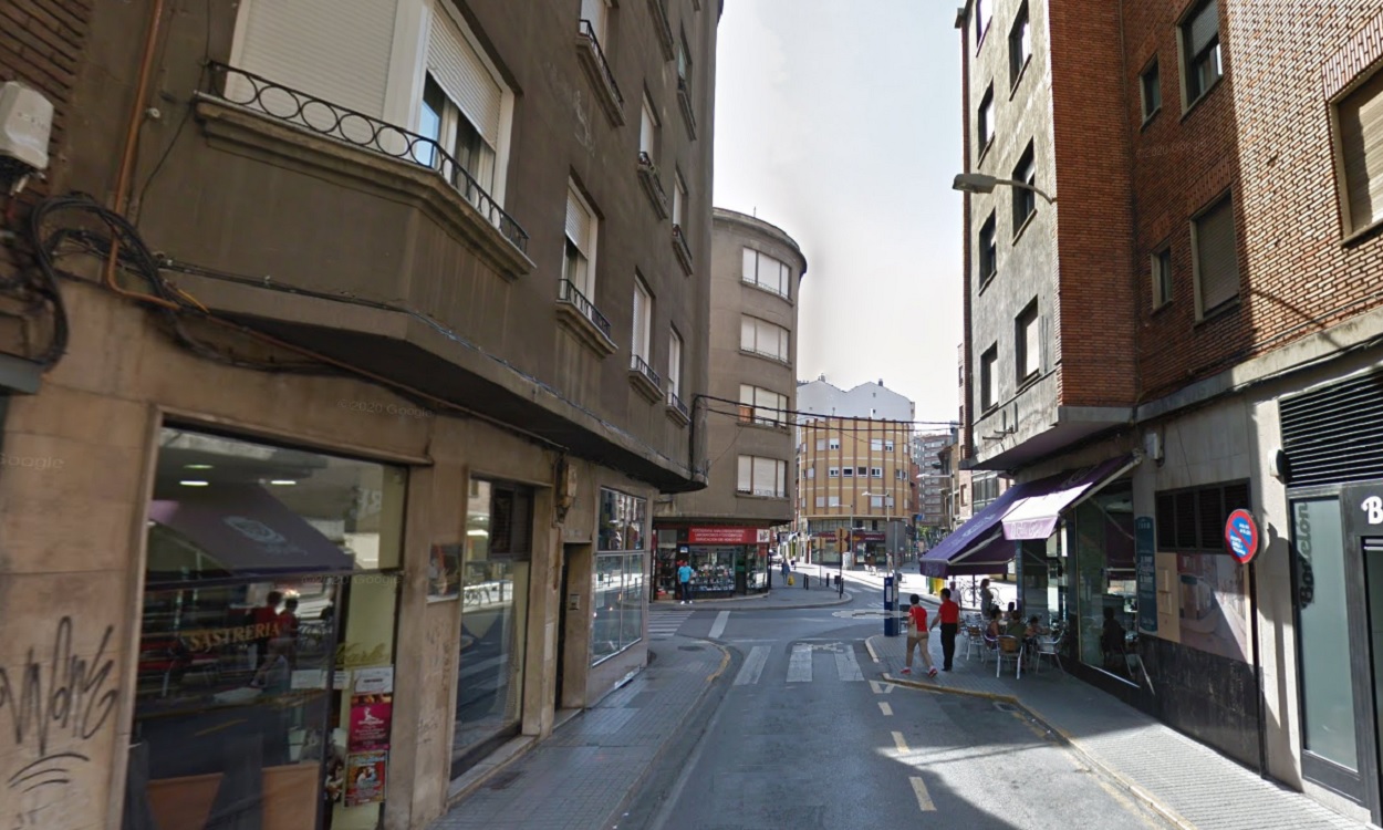 Imagen de un tramo de la Calle Real de Ponferrada.