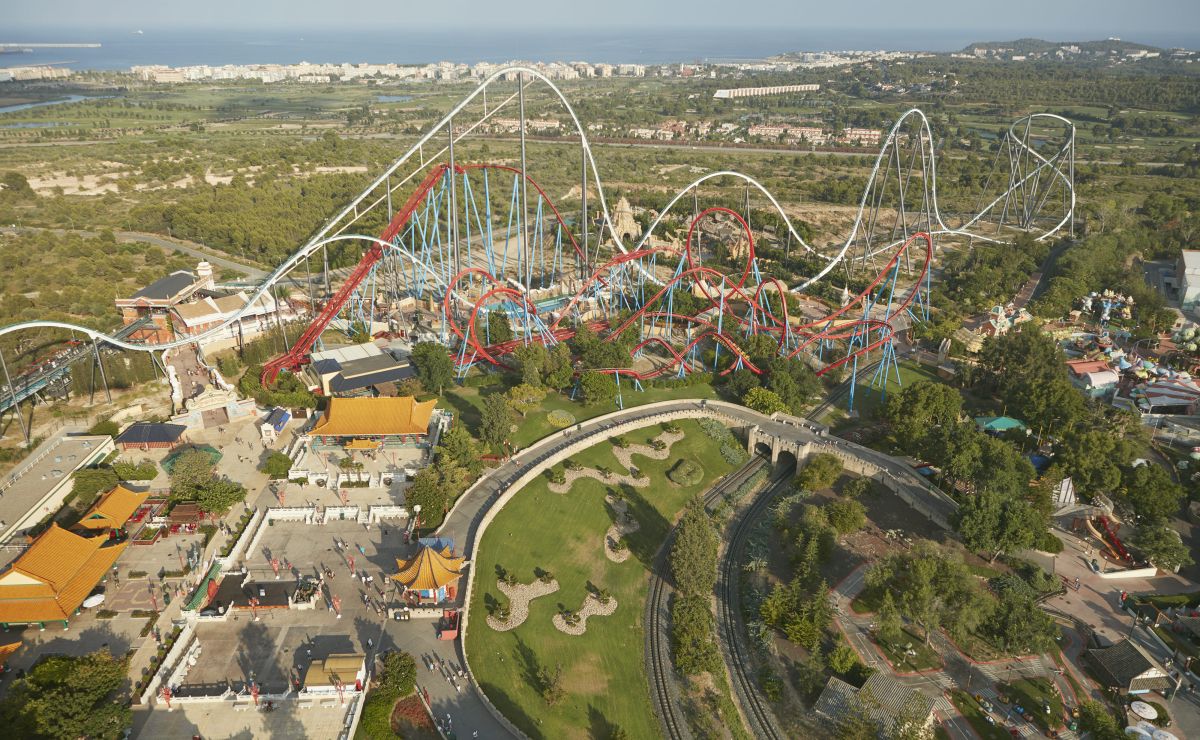 Imagen aérea de PortAventura World. Foto del Instituto Coordenadas de Gobernanza y Economía Aplicada