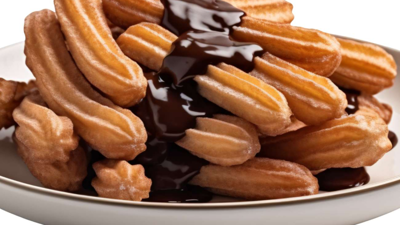 churros con chocolate caseros