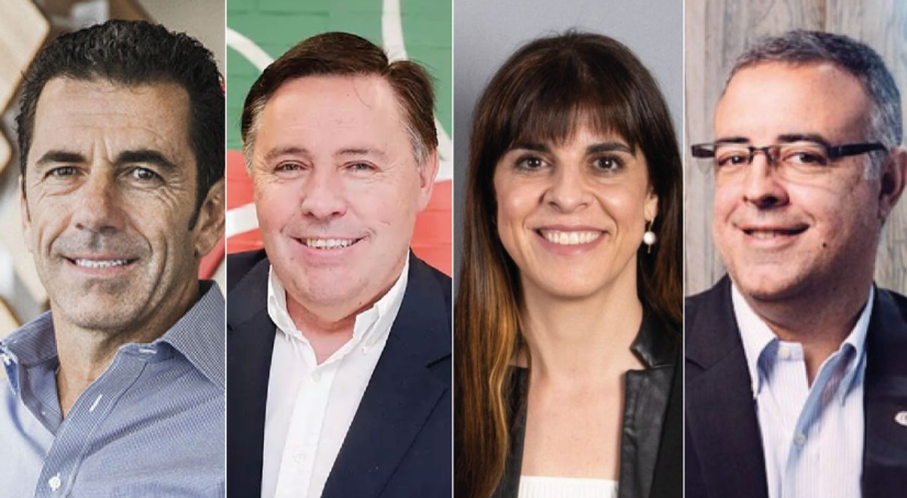 Los directores generales Alberto Torrado (Alsea), Gregorio Jiménez (RBI), Virginia Donado (Restalia) y Luis Quintiliano (McDonald’s)