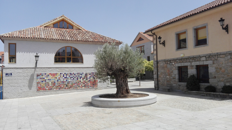 Plaza de Mariano Cuadrado en Torrelodones (Madrid). Imagen cedida.