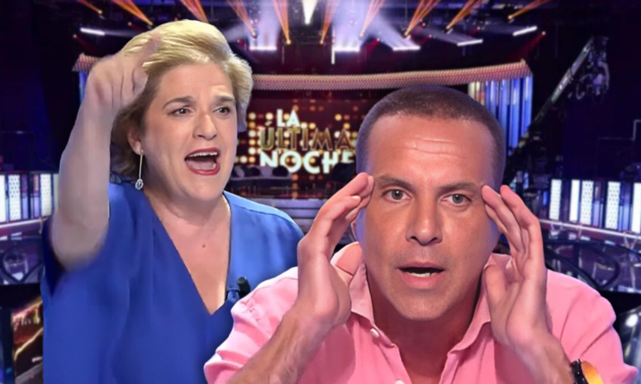 Pilar Rahola y Cristóbal Soria tienen un encontronazo en el programa 'La última noche' de Telecinco. Elaboración propia