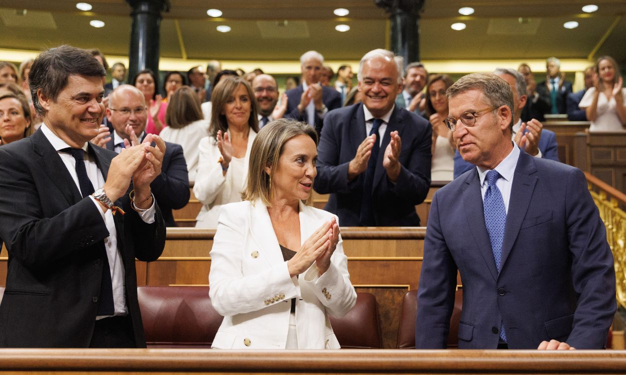 Alberto Núñez Feijóo se estrena como diputado en el Congreso. EP