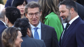 Alberto Núñez Feijóo y Santiago Abascal, en una foto de archivo. EP