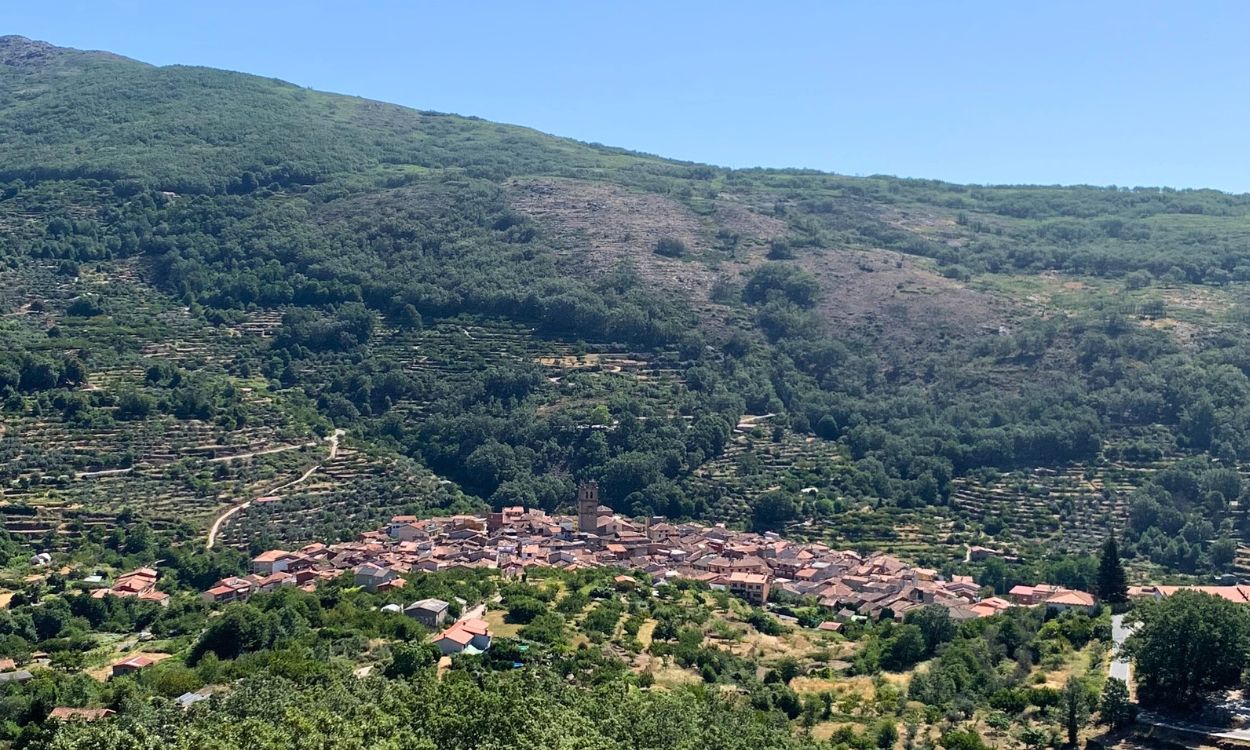 Vista panorámica de Garganta La Olla desde el Mirador de Carlos V, Cáceres. Irene G. Domínguez