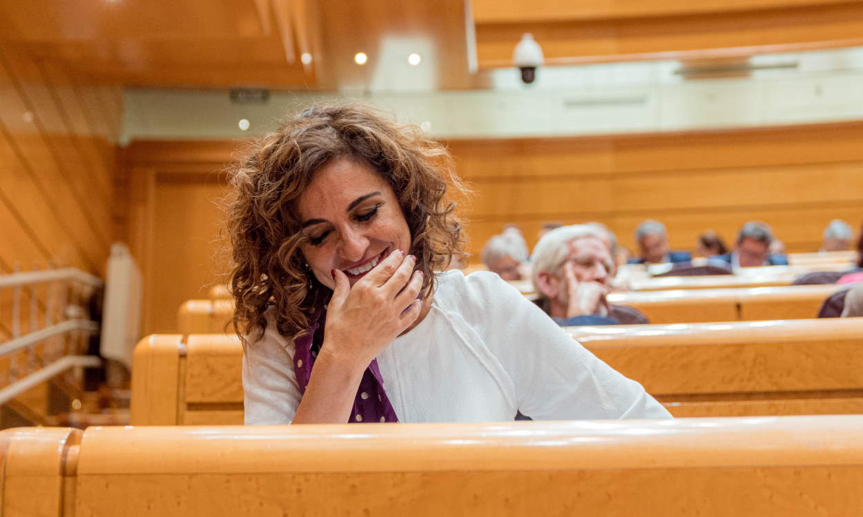 La ministra de Hacienda y Función Pública, María Jesús Montero, no renuncia a los Presupuestos Generales del Estado de 2024. EP.