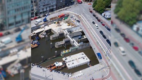 Vista aérea de Hamburgo