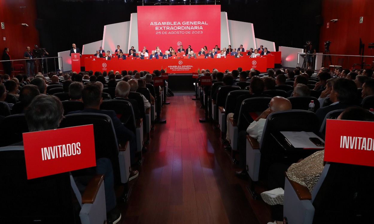 Imagen de la última Asamblea Extraordinaria de la RFEF el 25 de agosto de 2023. EP