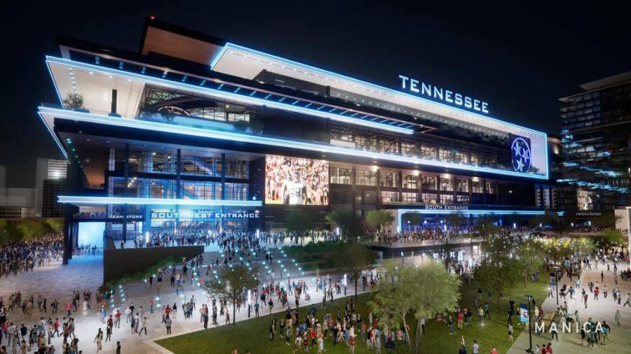 Así quedará el futuro estadio de la NFL de Nashville (EEUU), sede de los Tenessee Titans