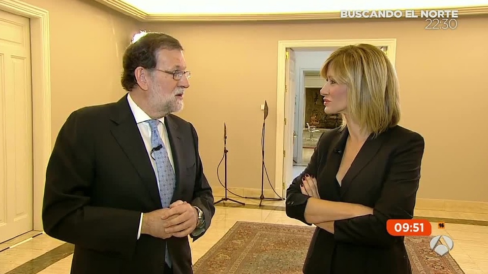 Mariano Rajoy con Susanna Griso, la excusa para ponerse otra vez 'nervioso' de la lengua
