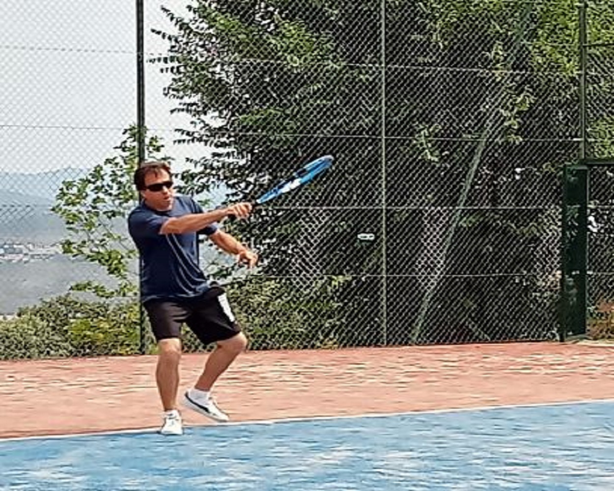 El jugador de blind tennis Nacho Ruiz