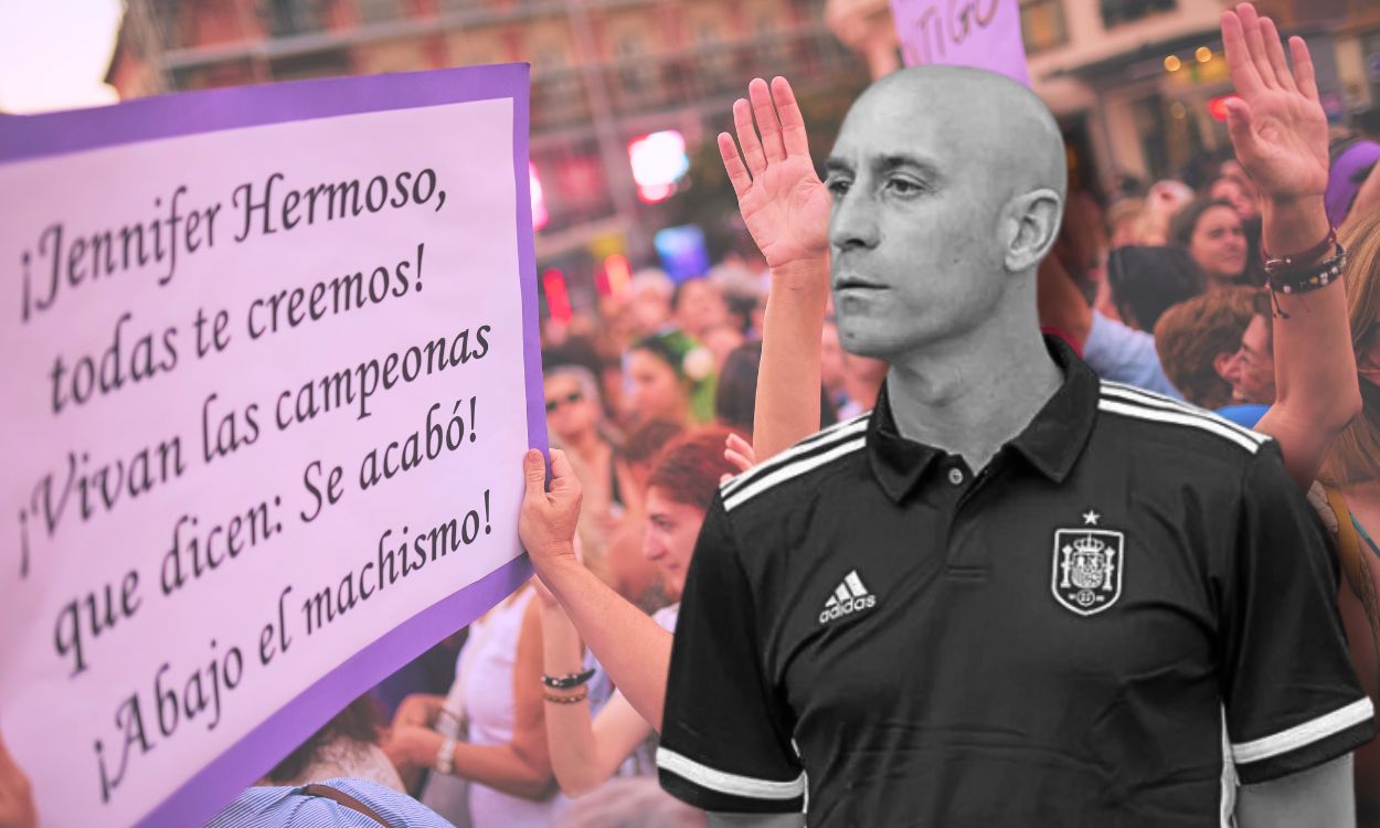 Manifestación feminista contra Luis Rubiales y en apoyo a Jennifer Hermoso. Elaboración propia.