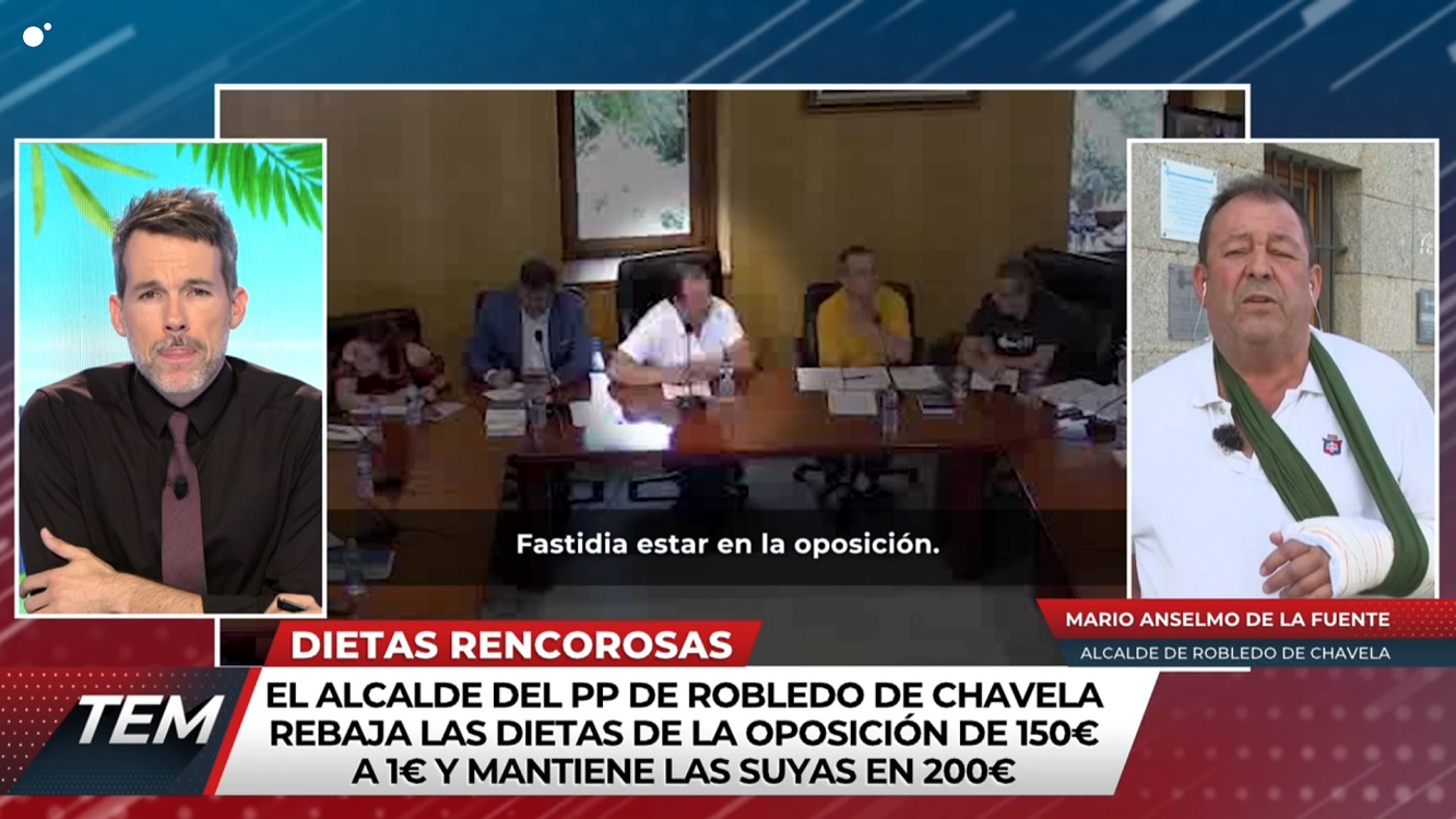 El alcalde de Robledo de Chavela, Mario Anselmo de la Fuente, en 'Todo es mentira'. Cuatro.