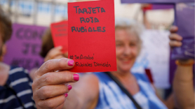 Manifestación feminista en apoyo a Jennifer Hermoso en Motril (Granada). EP.