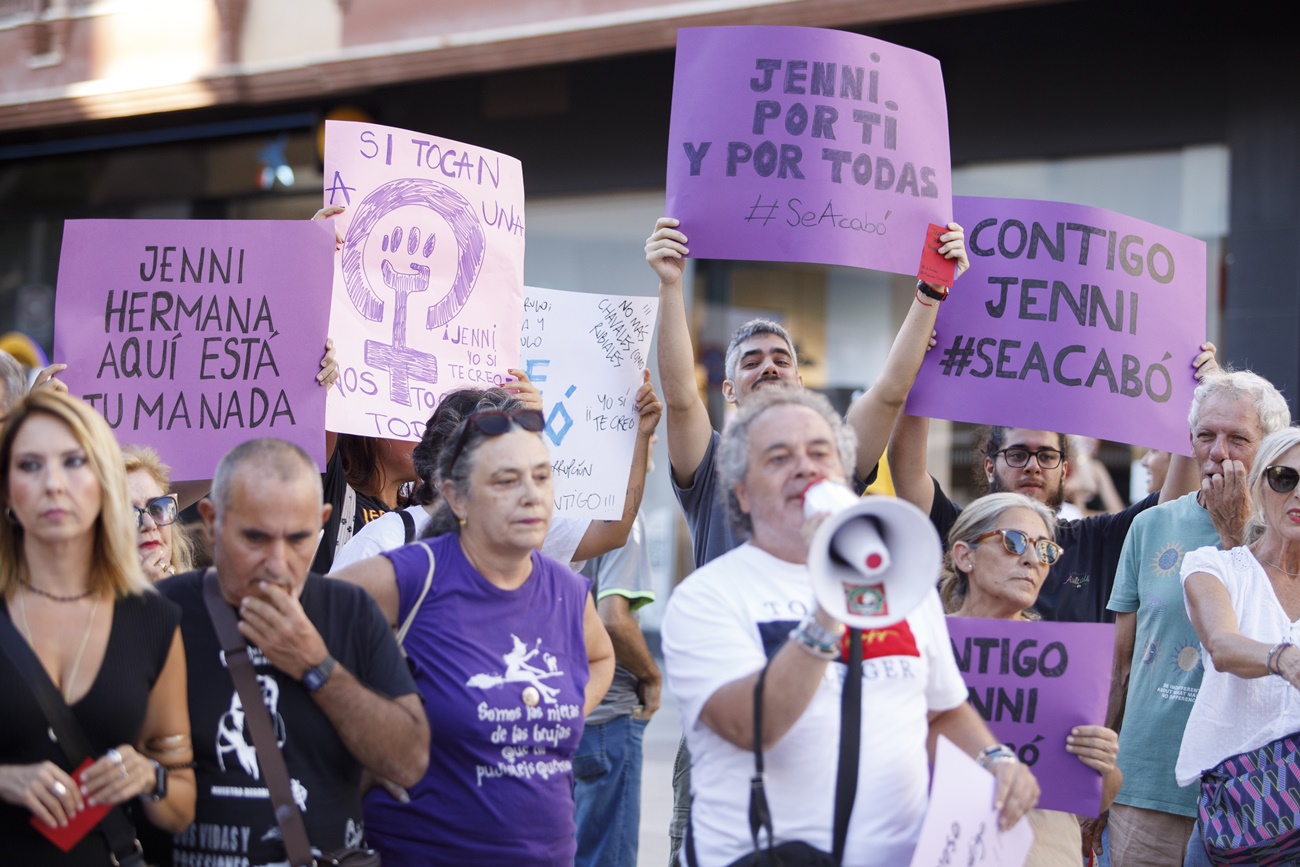 Concentración en apoyo a Jenni Hermoso, a 1 de septiembre de 2023 en Motril, Granada