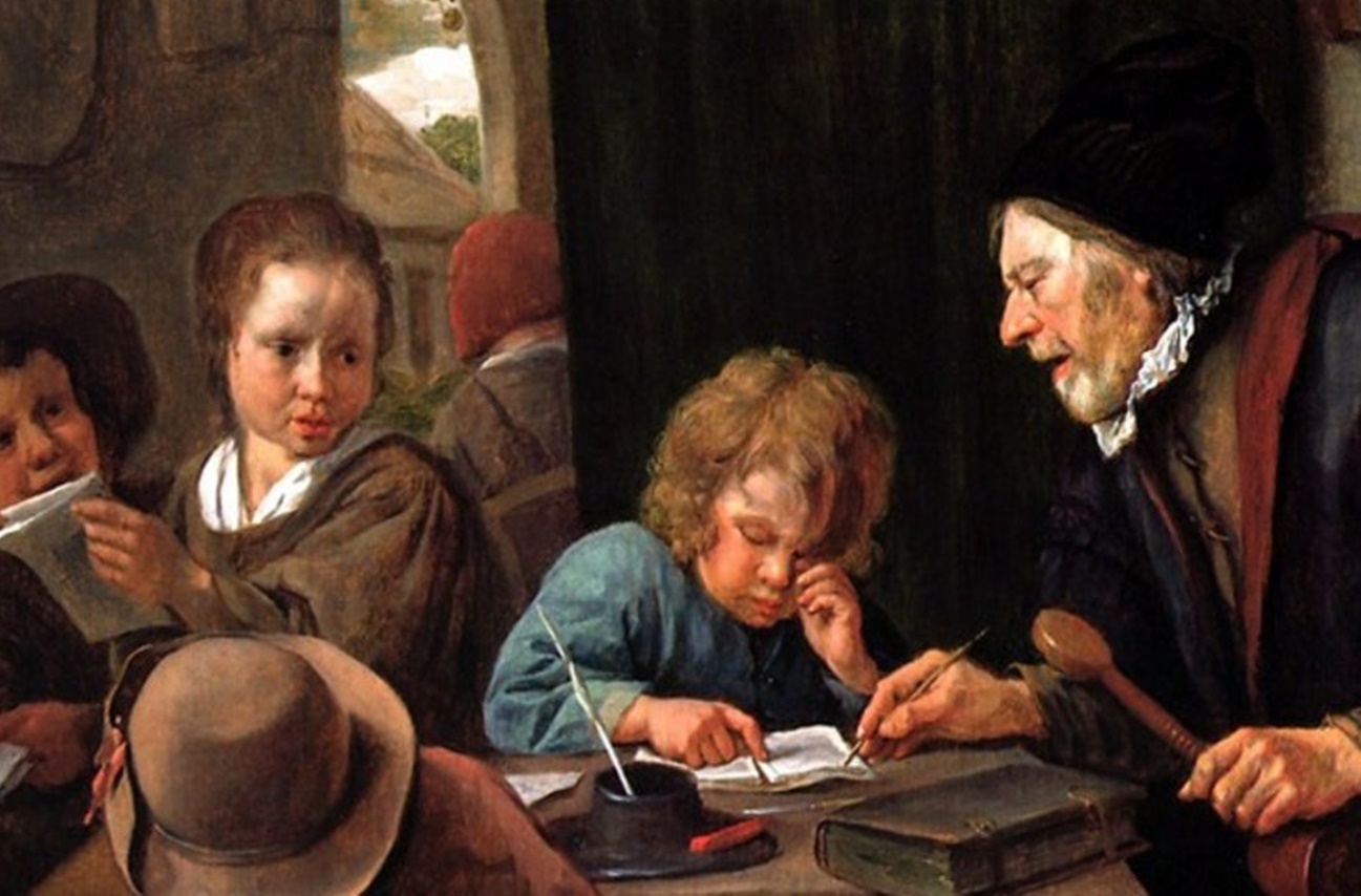 El severo profesor, de Jan Steen. 