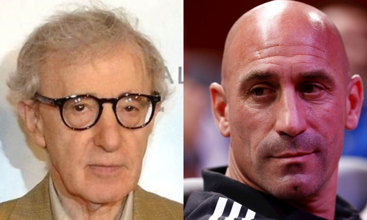 Woody Allen y Luis Rubiales. Elaboración propia