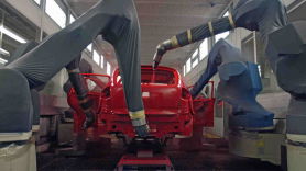 Un vehículo en la fábrica de Seat en Martorell. EP