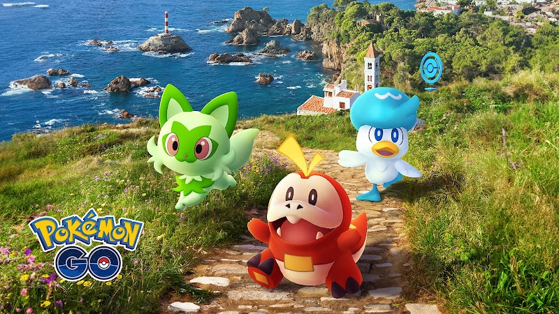 Sprigatito, Fuecoco y Quaxly; imagen principal de la nueva temporada de Pokémon GO