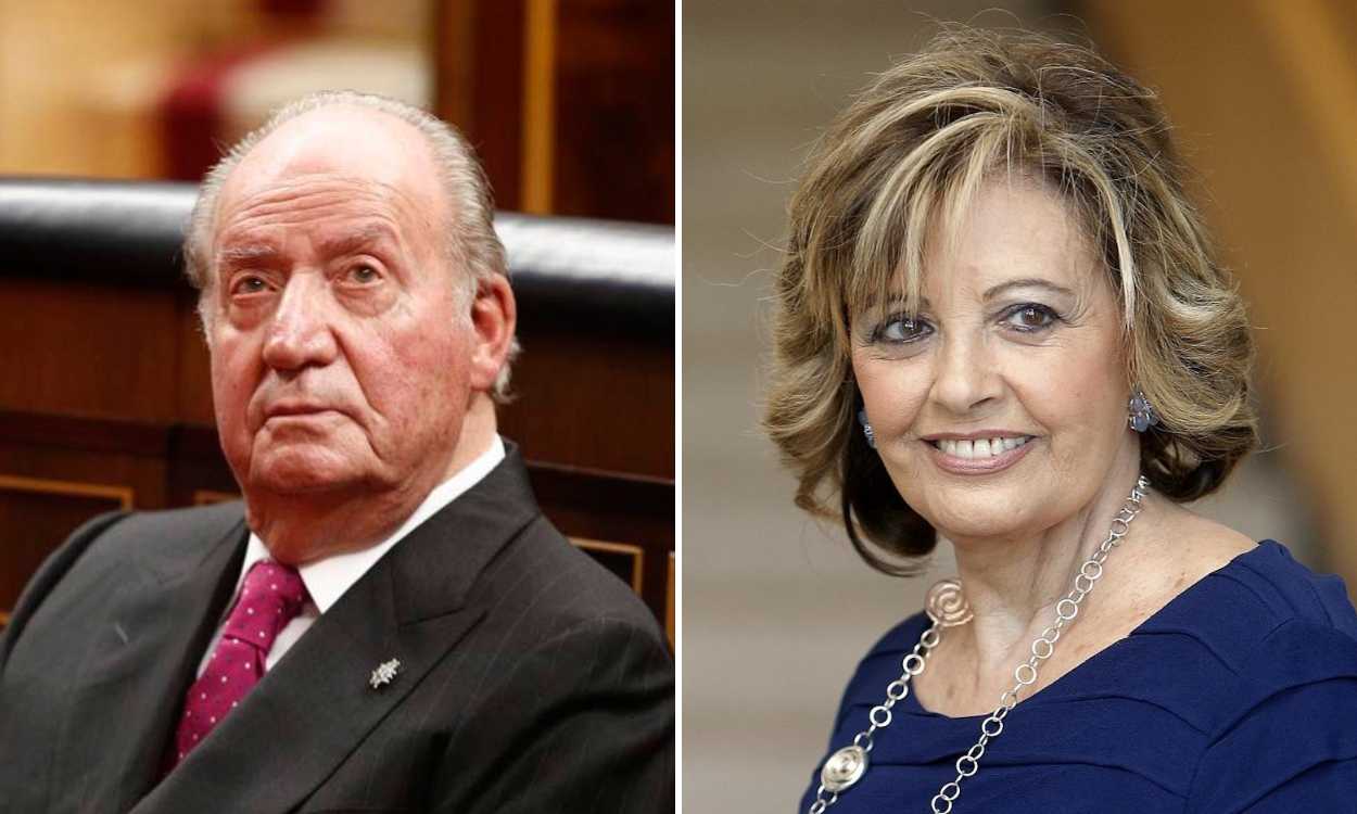 Juan Carlos I se despide de María Teresa Campos