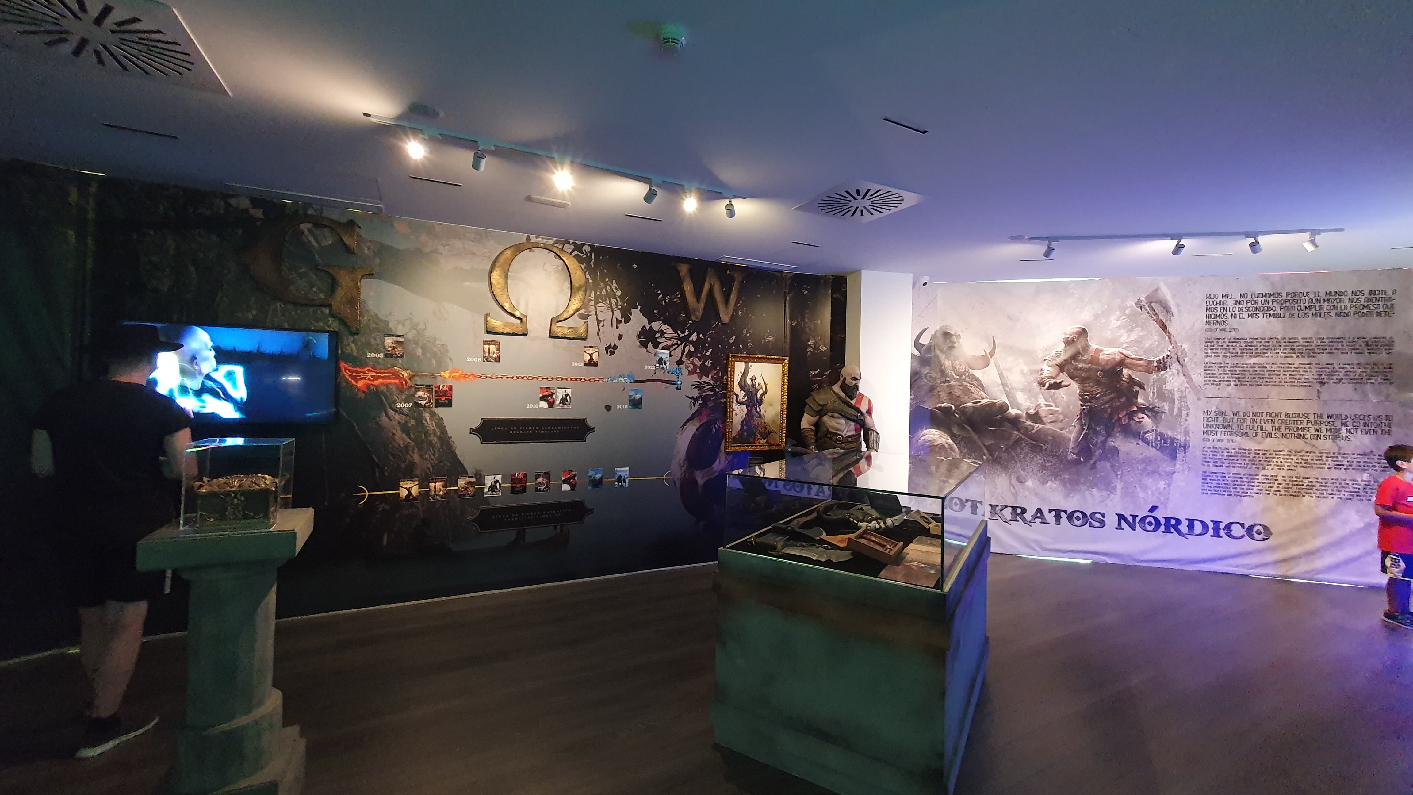 Exposición God Of War en OXO Museo del Videojuego