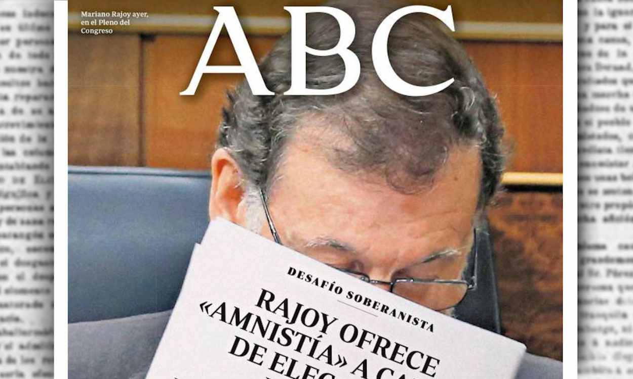 Recorte de la portada de 'ABC' del 19 de octubre de 2017. 